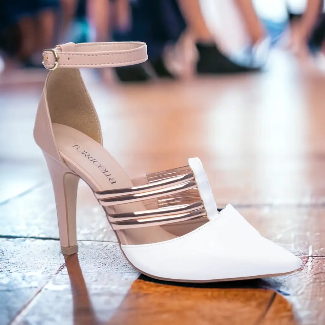 Scarpin Rosê Salto Alto 9cm em Napa – Elegância e Conforto