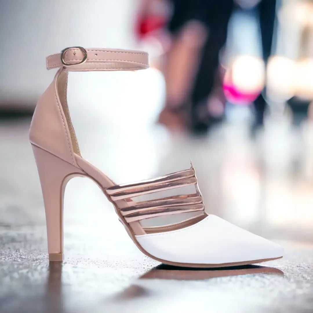 Scarpin Rosê Salto Alto 9cm em Napa – Elegância e Conforto