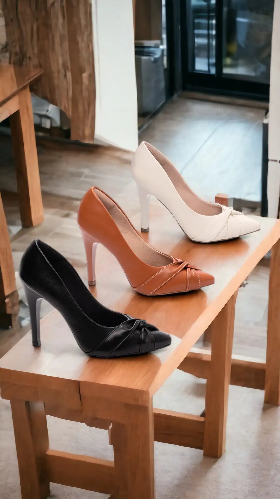 Sapato Scarpin Feminino Napa Preto Bico Fino Salto 10 cm