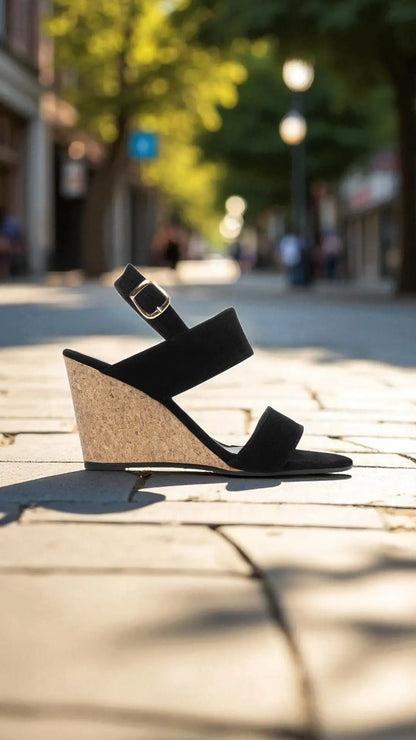 Sandália Plataforma de Cunha Anabela