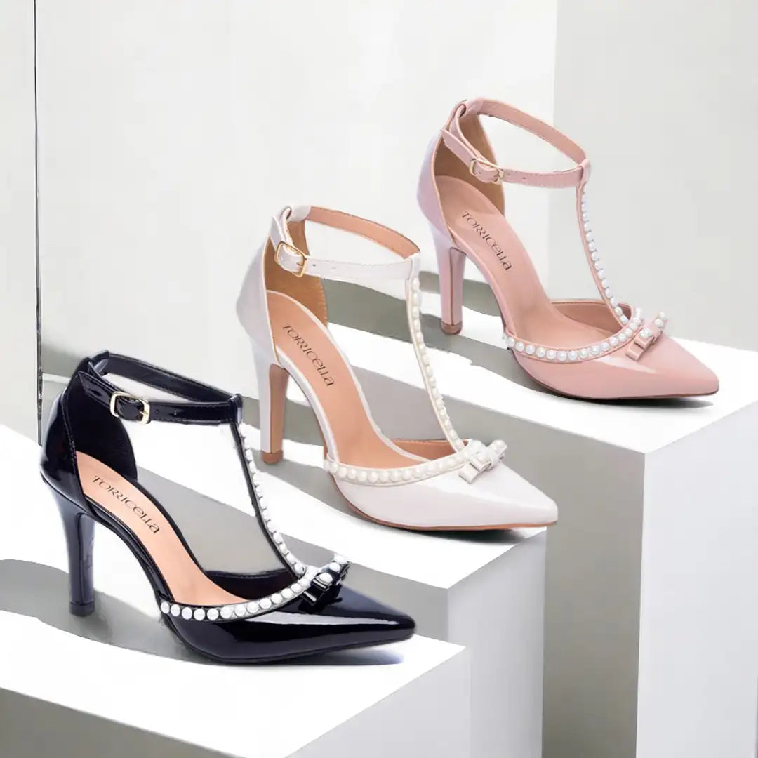 Scarpin Preto Salto Alto Verniz - Calçado Feminino Social Luxo