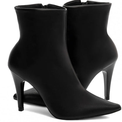 Bota Cano Curto Torricella Napa Preto 65-17A - Hyly Prime