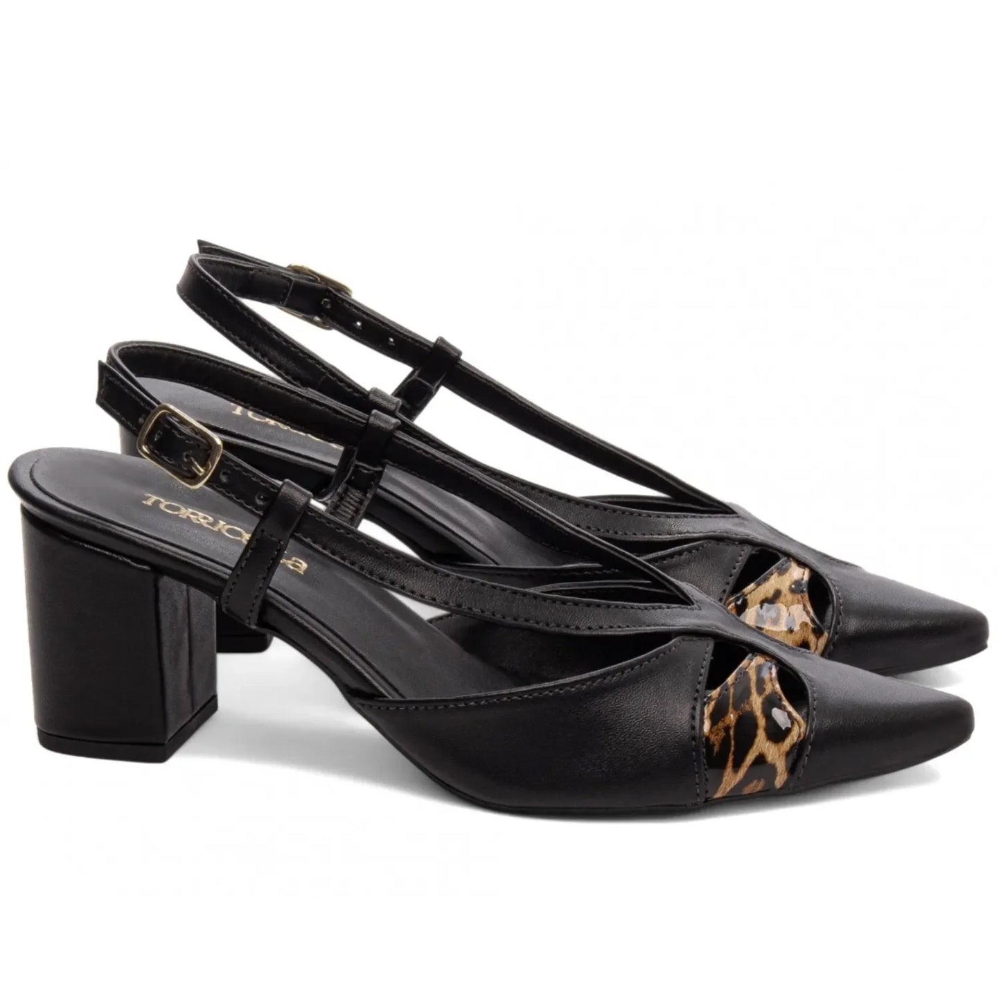 Sandália Confortável Napa Preto Torricella | Hyly Prime