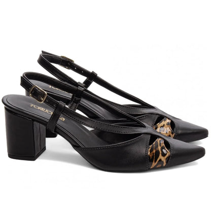 Sandália Confortável Napa Preto Torricella | Hyly Prime