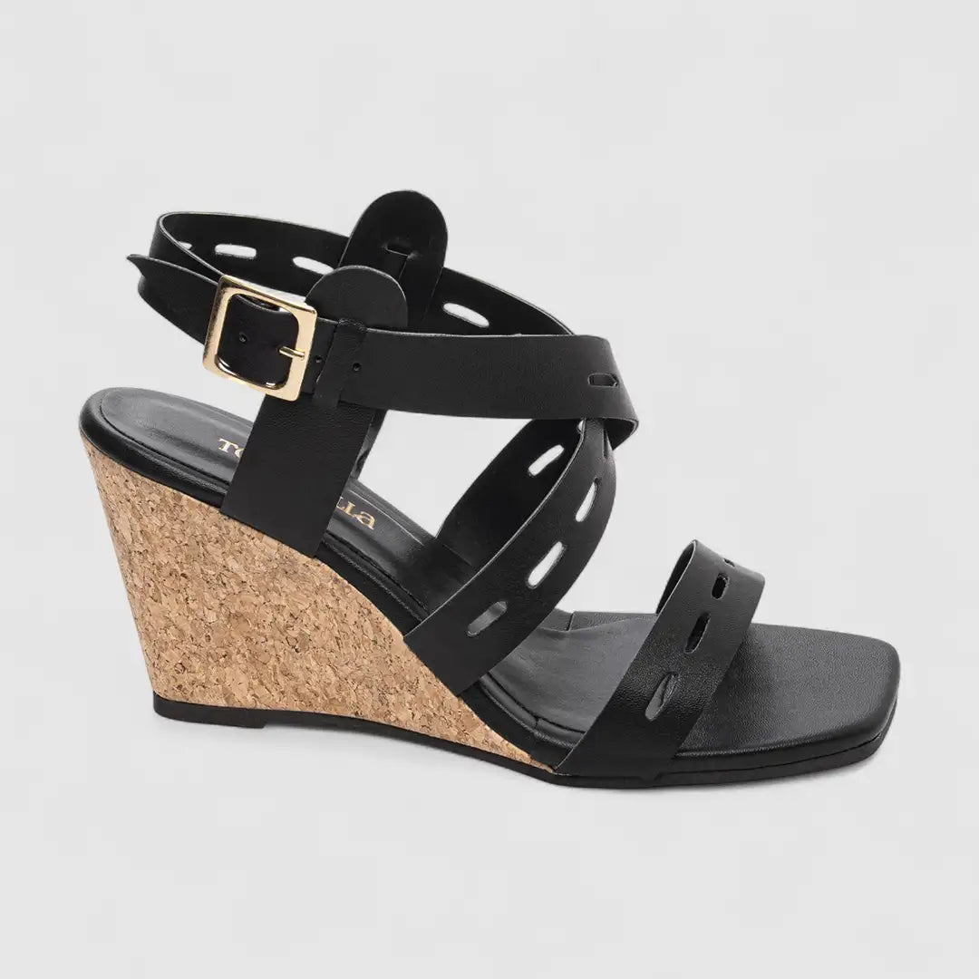 Sandália Plataforma de Cunha Anabela