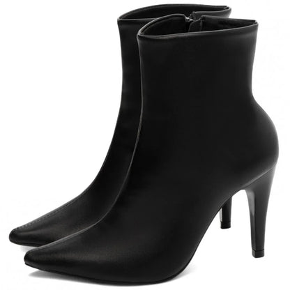 Bota Cano Curto Torricella Napa Preto 65-17A - Hyly Prime