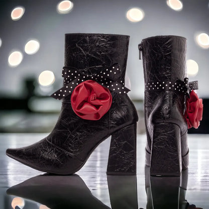 Bota Torricella Napa Vintage Preto com Pulseira Removível 67069A – Hyly Prime