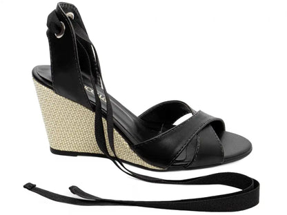 Sandália Anabela Torricella Napa Caramelo – Hyly Prime