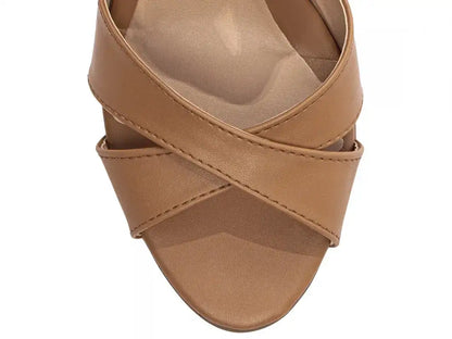 Sandália Anabela Torricella Napa Caramelo – Hyly Prime