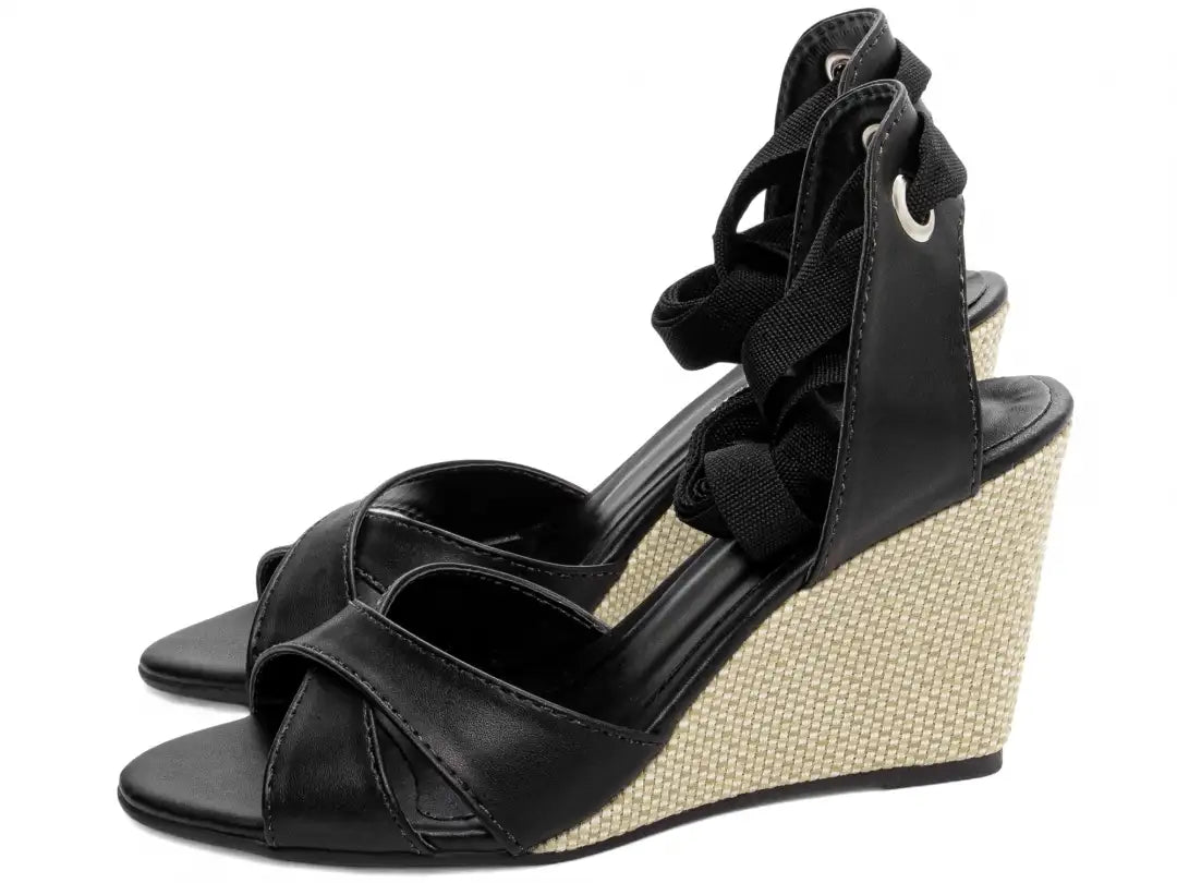 Sandália Anabela Torricella Napa Caramelo – Hyly Prime