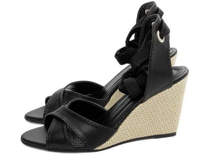 Sandália Anabela Torricella Napa Caramelo – Hyly Prime