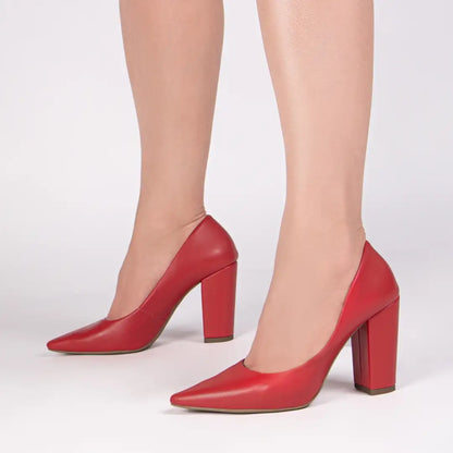 Scarpin Torricella Napa Vermelho | Hyly Prime Black Friday
