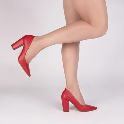 Scarpin Torricella Napa Vermelho | Hyly Prime Black Friday