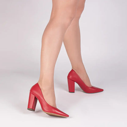 Scarpin Torricella Napa Vermelho | Hyly Prime Black Friday