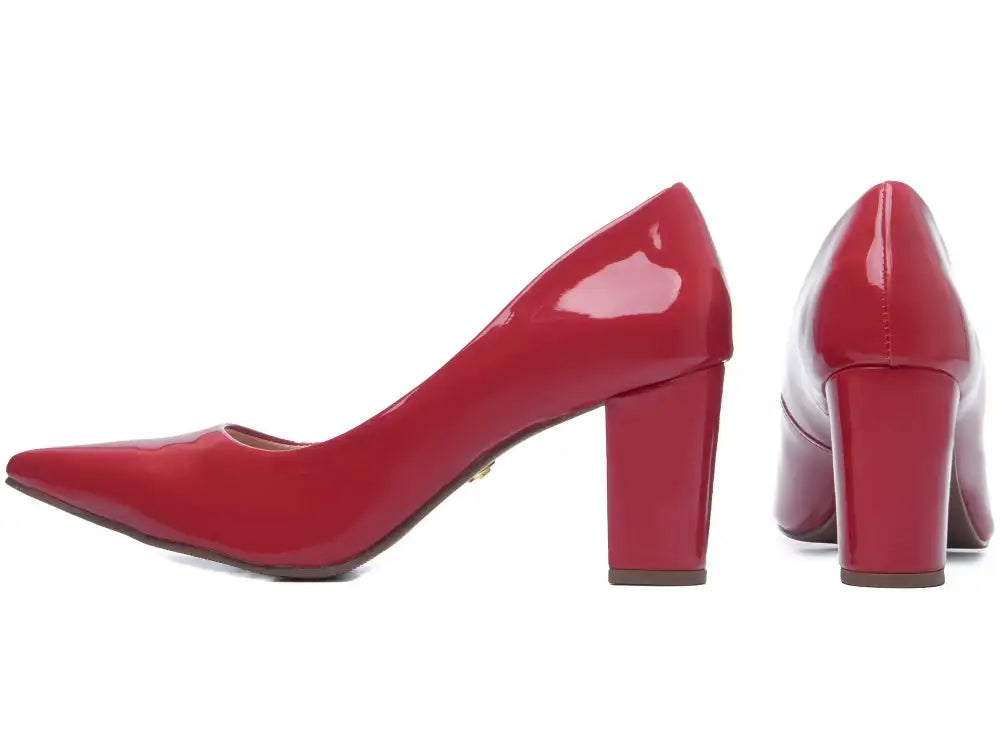 Scarpin Arrasadora Verniz Vermelho – Numeração Especial | Hyly Prime