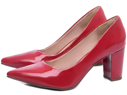 Scarpin Arrasadora Verniz Vermelho – Numeração Especial | Hyly Prime