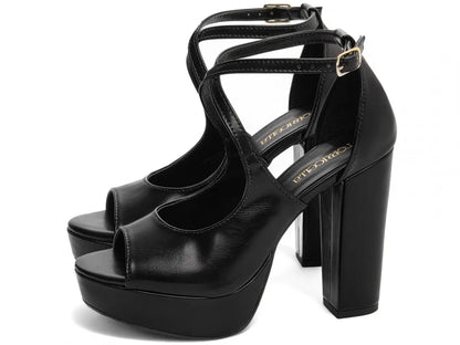 Sandália Meia Pata Torricella Napa Caramelo – Hyly Prime