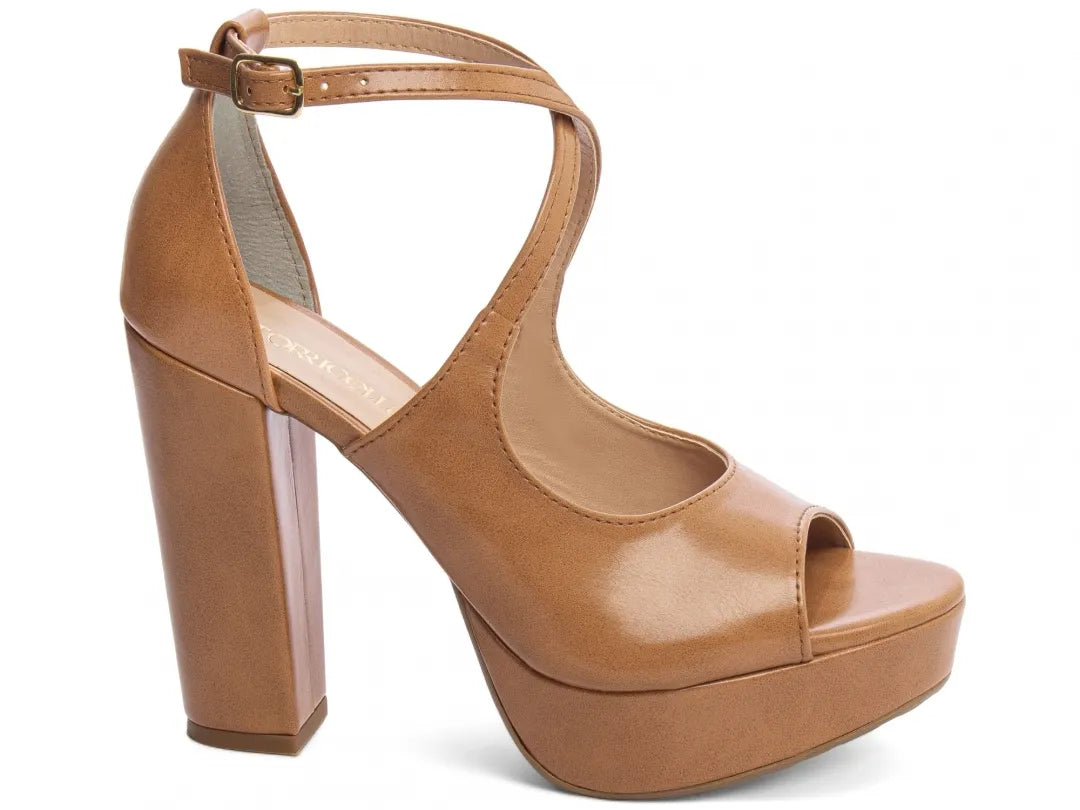 Sandália Meia Pata Torricella Napa Caramelo – Hyly Prime