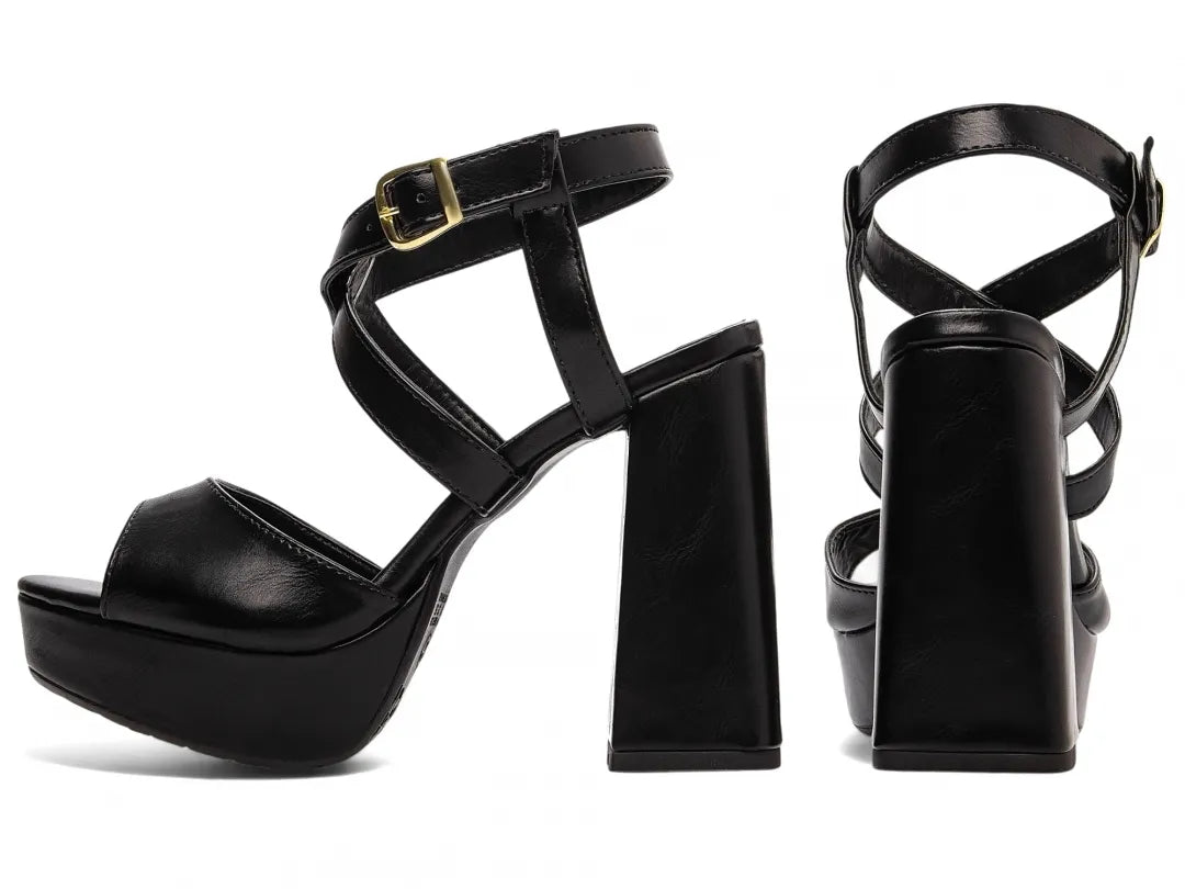 Sandália Feminina Meia Pata Bege com Salto Bloco – Torricella Original