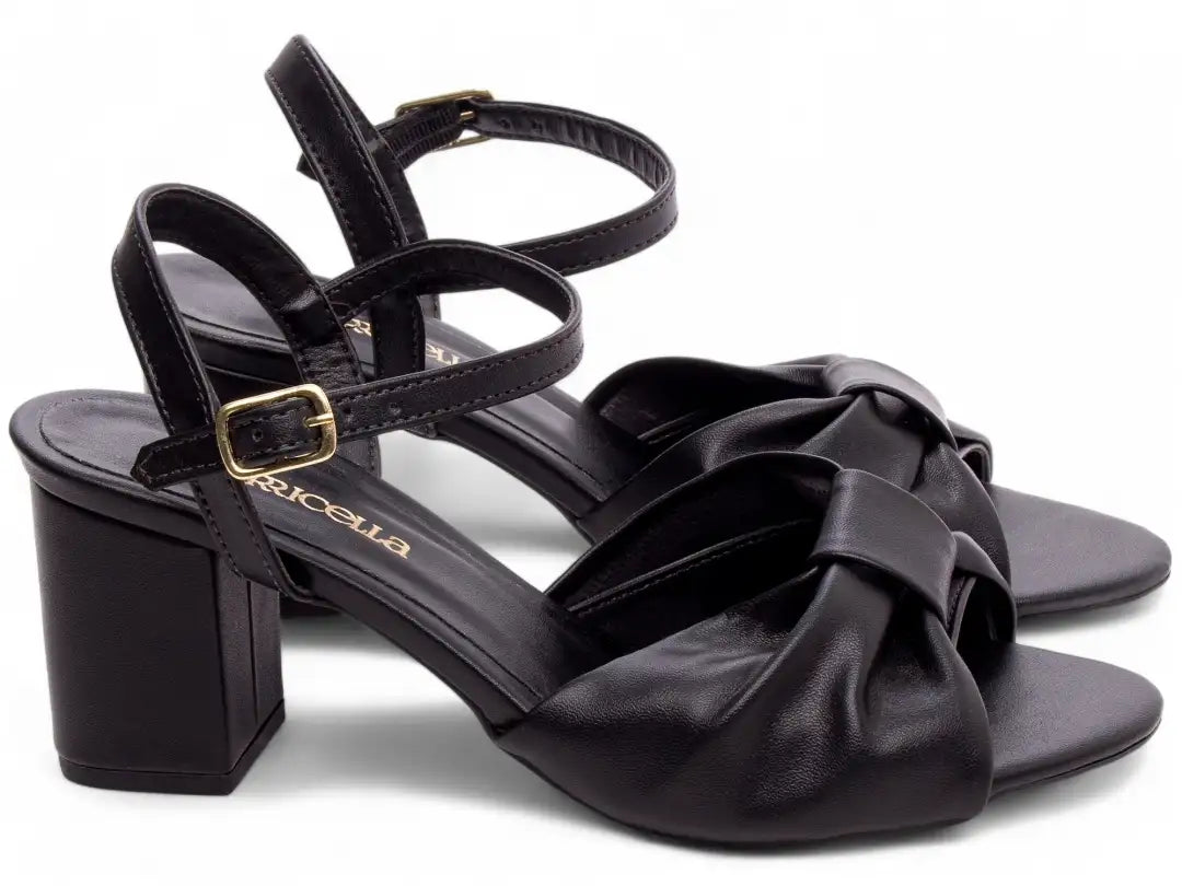 Sandália Torricella Napa Preto — Black Friday Hyly Prime