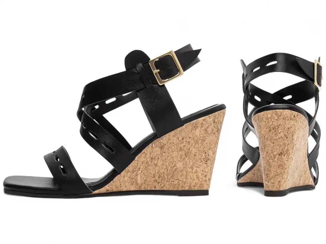 Sandália Plataforma de Cunha Anabela