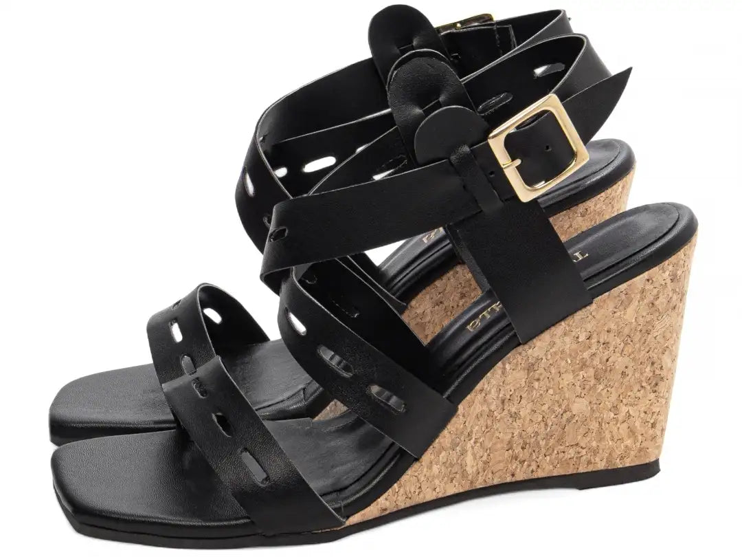 Sandália Plataforma de Cunha Anabela