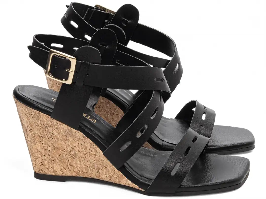 Sandália Plataforma de Cunha Anabela