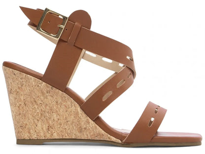 Sandália Anabela Torricella Napa Caramelo – Hyly Prime