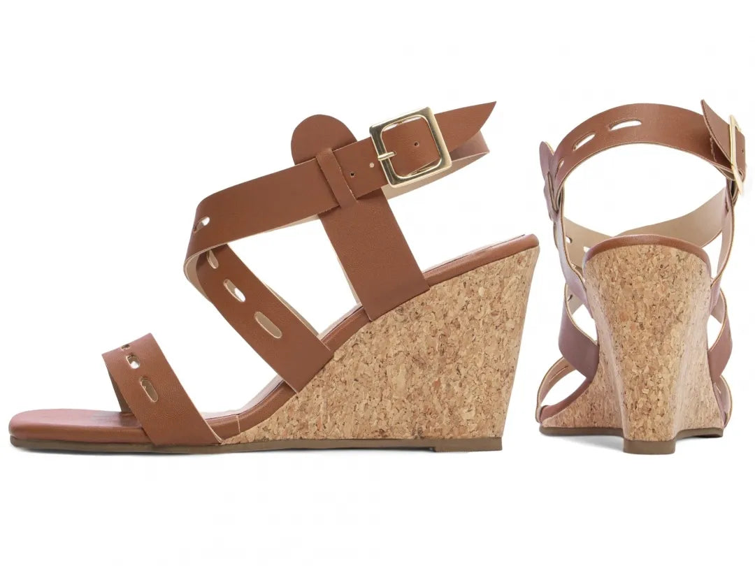 Sandália Anabela Torricella Napa Caramelo – Hyly Prime