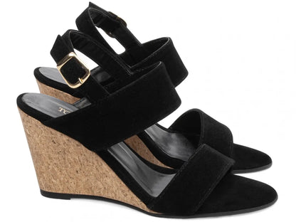 Sandália Anabela Torricella Camurção Caramelo | Hyly Prime