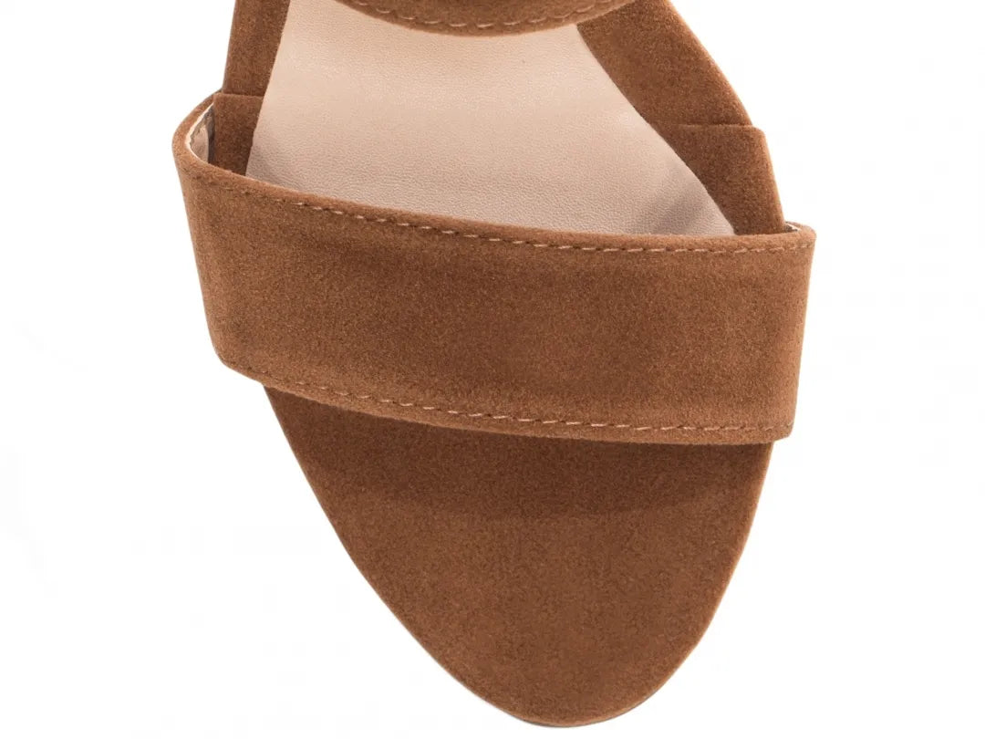 Sandália Anabela Torricella Camurção Caramelo | Hyly Prime