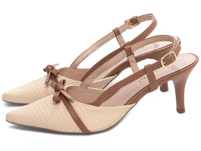 Sapato Scarpin Salto 6cm Caramelo - Calçado Feminino Clássico