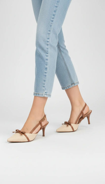 Sapato Scarpin Salto 6cm Caramelo - Calçado Feminino Clássico
