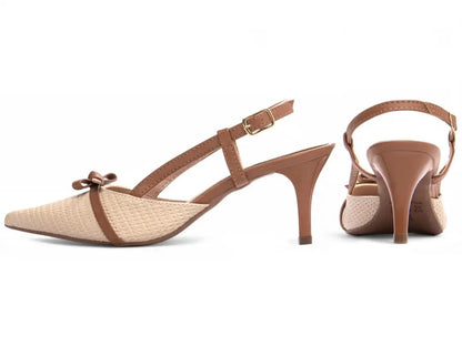 Sapato Scarpin Salto 6cm Caramelo - Calçado Feminino Clássico