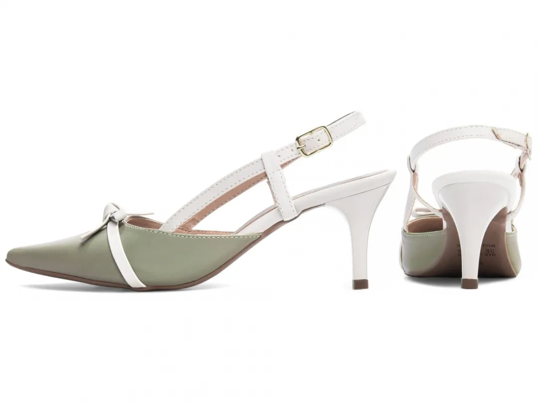 Scarpin Torricella Napa Caramelo e Bege – Hyly Prime