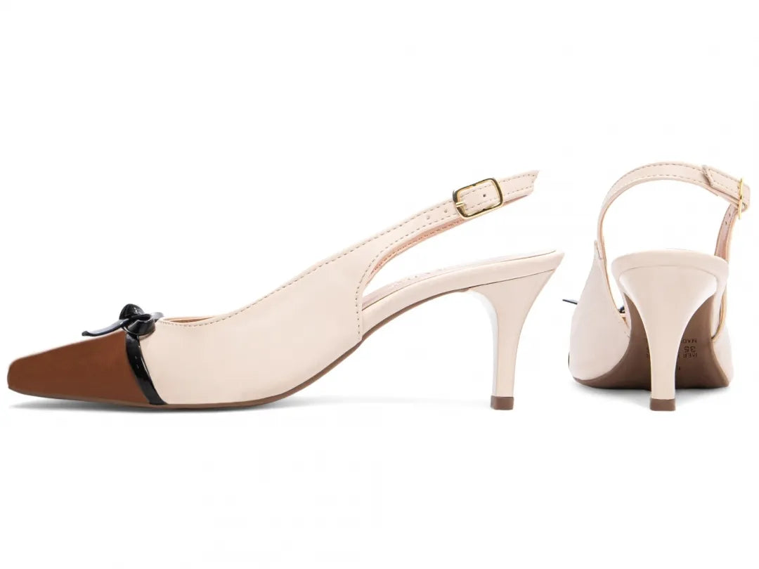 Sandália Torricella Caramelo Off White – Salto Fino 6cm