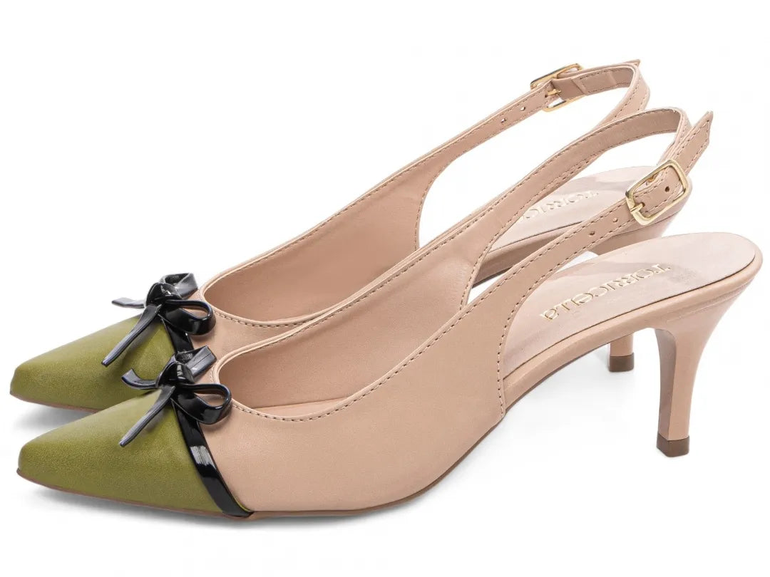 Sandália Torricella Caramelo Off White – Salto Fino 6cm