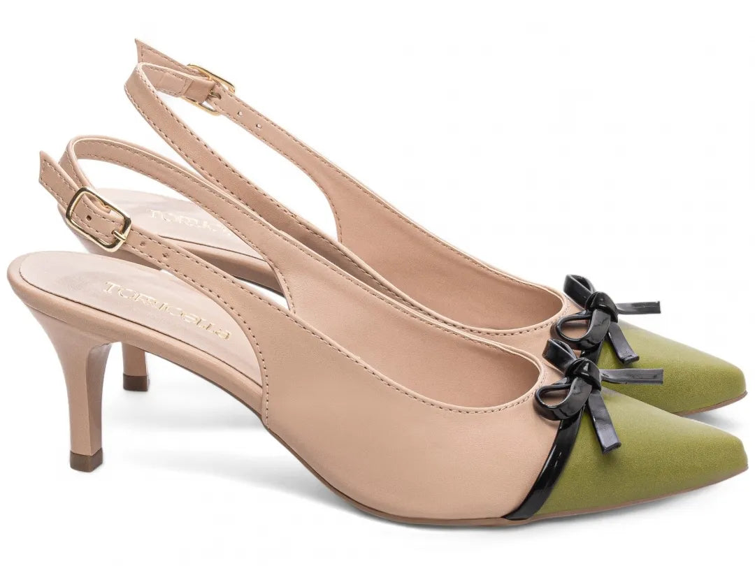 Sandália Torricella Caramelo Off White – Salto Fino 6cm