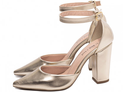 Scarpin Metalizado Ouro Light – Salto 9cm | Hyly Prime – Torricella