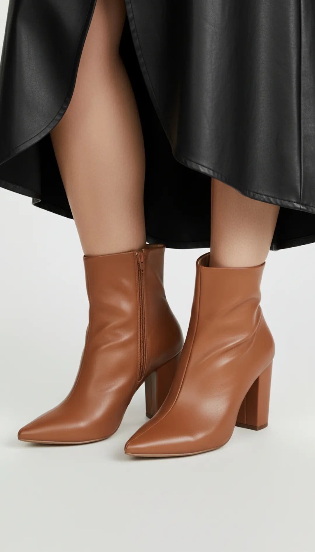 Bota Feminina Caramelo Cano Curto Confortável