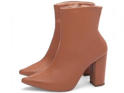 Bota Feminina Caramelo Cano Curto Confortável