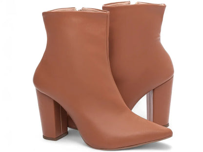 Bota Cano Curto Torricella Napa Caramelo 65-04C - Hyly Prime