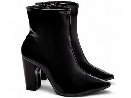Bota Cano Curto Torricella Verniz Preto 65-04D - Hyly Prime