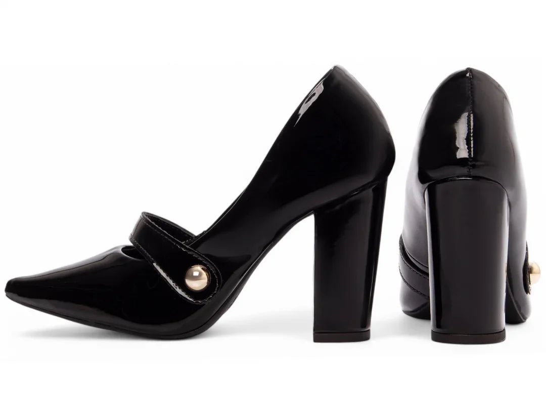 Sapato Scarpin Preto Salto Fino Torricella | Hyly Prime