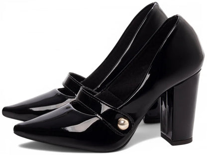 Sapato Scarpin Preto Salto Fino Torricella | Hyly Prime