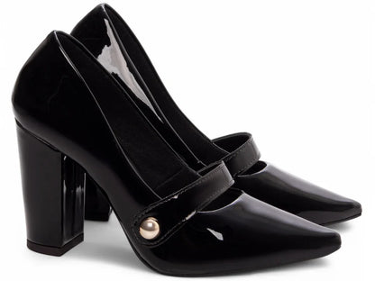 Sapato Scarpin Preto Salto Fino Torricella | Hyly Prime