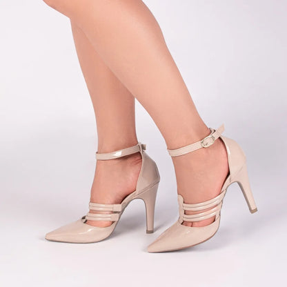 Scarpin Branco e Rosê Metalizado – Conforto e Estilo - Torricella|Hyly Prime