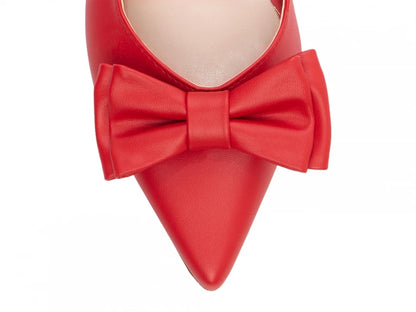 Sapato Scarpin Torricella Napa Vermelho com Fivela Dourada