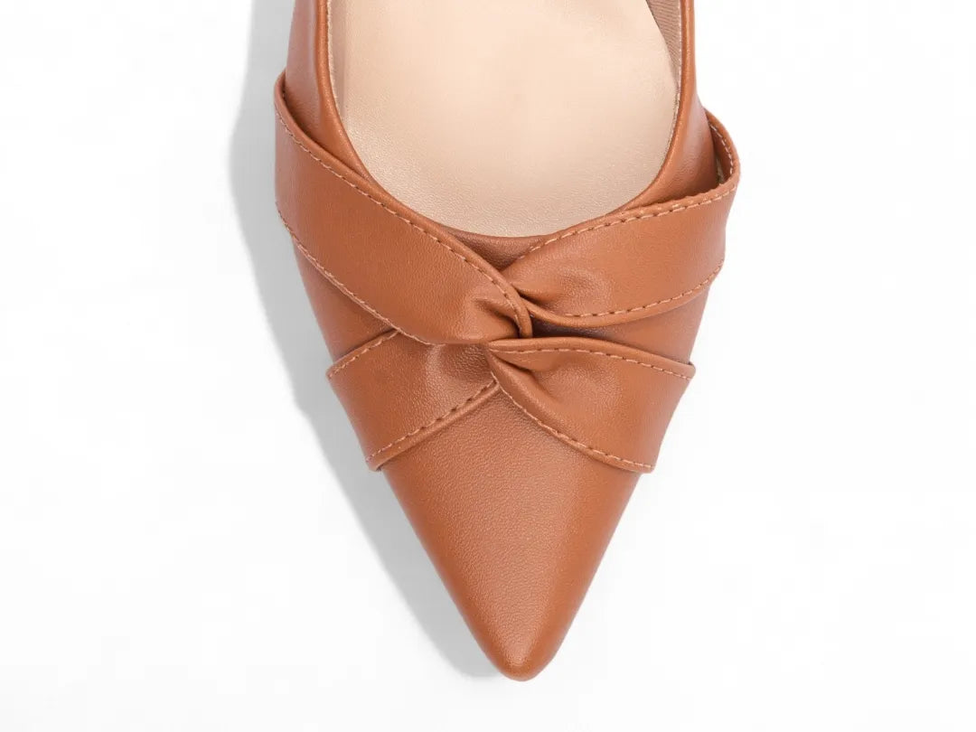 Sapato Scarpin Salto Gr. Caramelo com 6,5 cm Antiderrapante