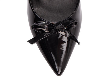 Sapato Scarpin Preto Elegante com Salto Grosso 6,5 cm  Antiderrapante